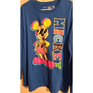 XL Mickey Neon Color Long Sleeve‎